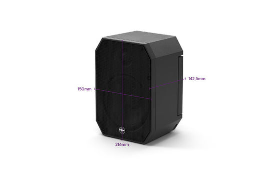 Satellite Speaker IP64 Passive schwarz