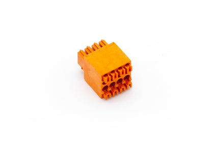 Push-Steckklemme Orange 2x4fach