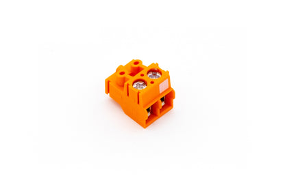 Schraubklemme Top Orange 2-fach