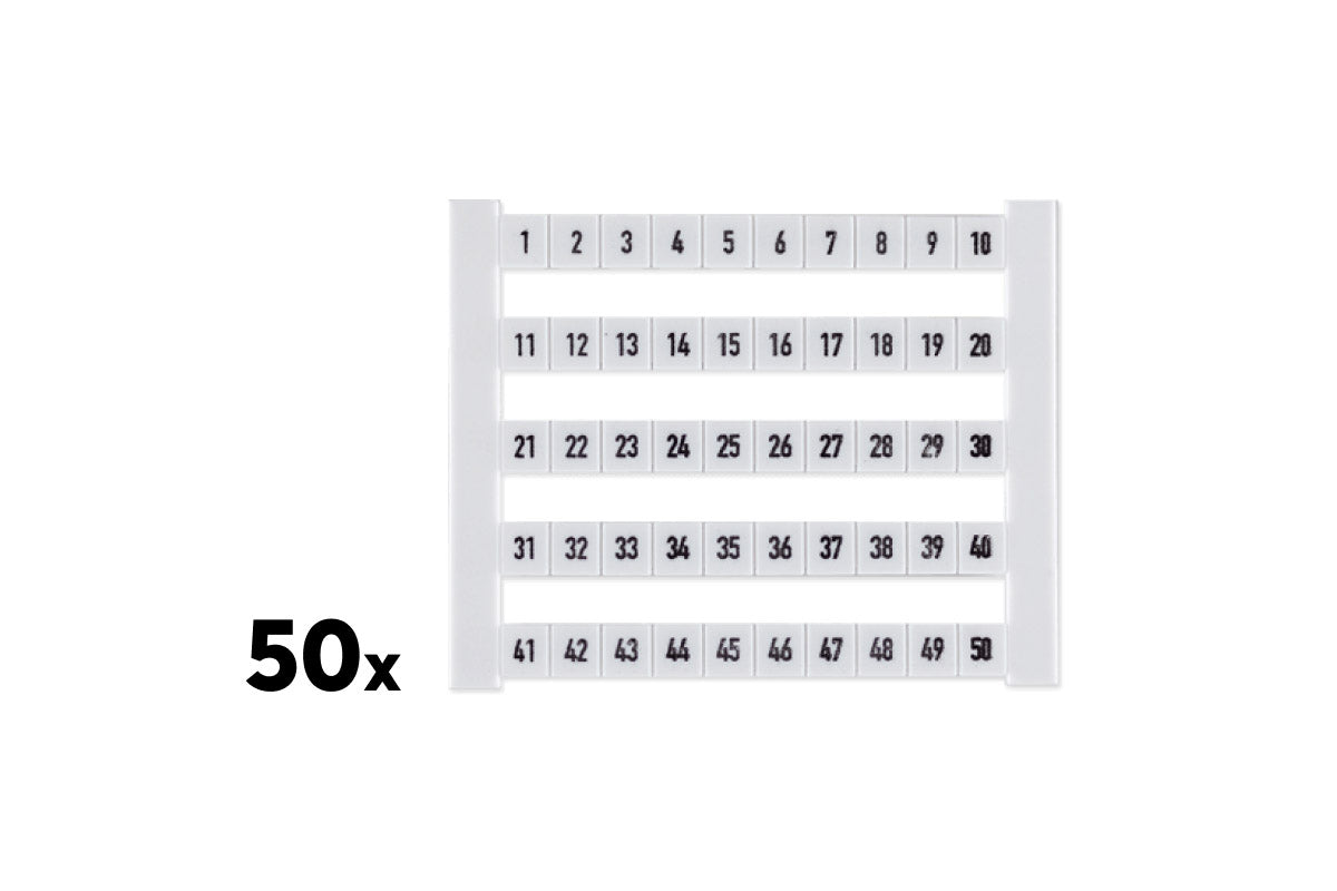 Weidmüller Klemmenmarkierer DEK 1-50 (50 Stk.)