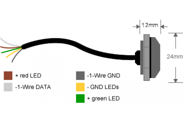 Elektronischer Schlüssel - iButton Leser Indoor